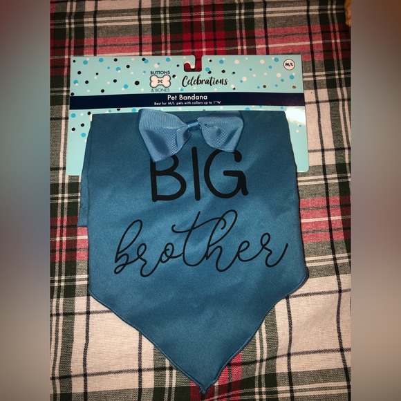 Dog “ baby brother” onesie w/ dog bibs INCLUDED! - Picture 2 of 3